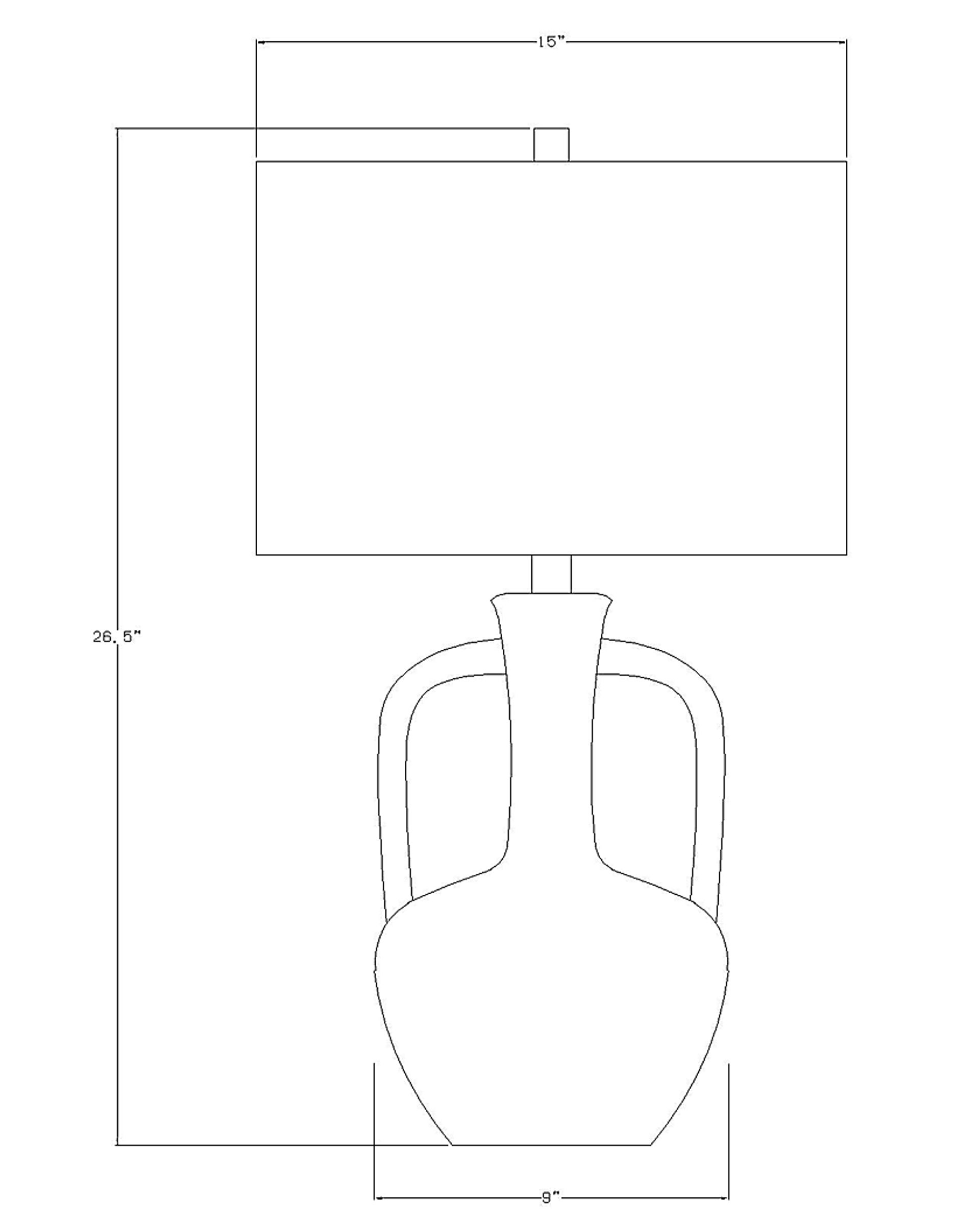 Adare Drive Tan Lamp - Image 10