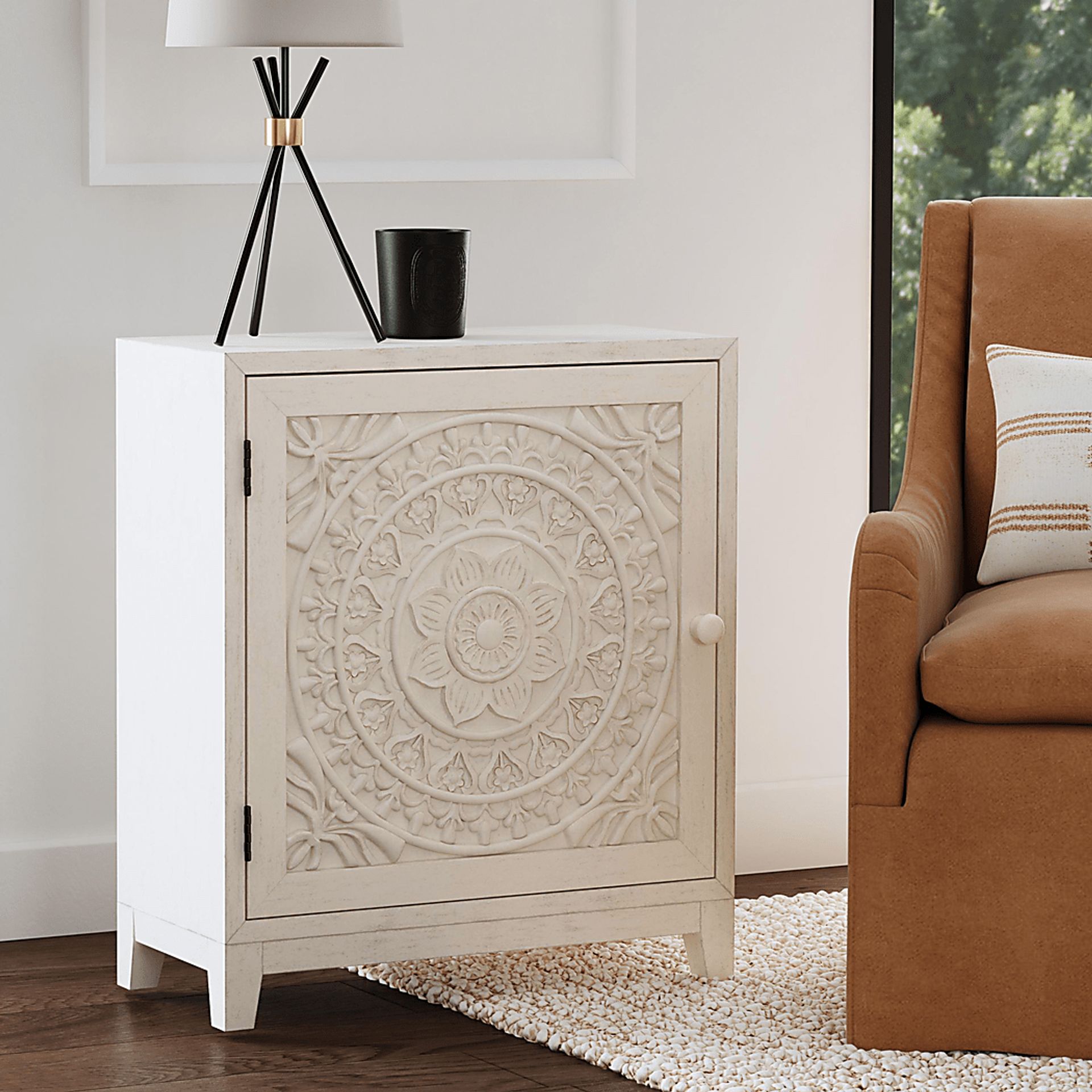 Adasa Whitewash Accent Cabinet - Image 2
