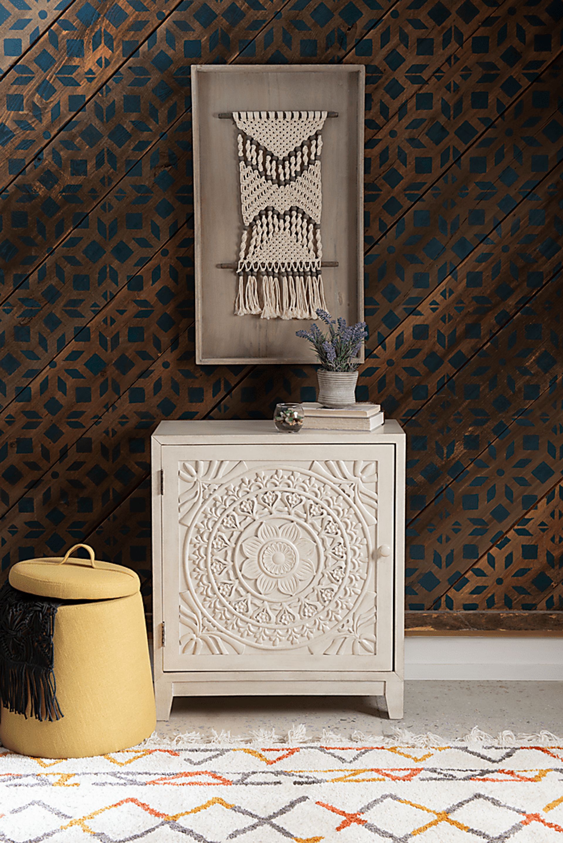 Adasa Whitewash Accent Cabinet - Image 5