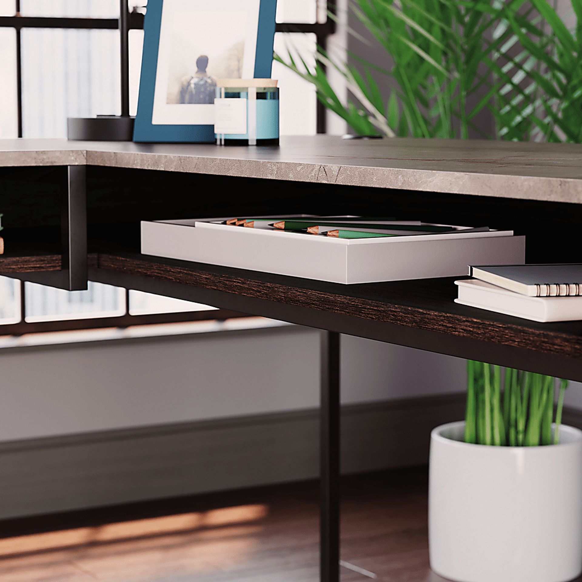 Addenda Brown Desk - Image 4