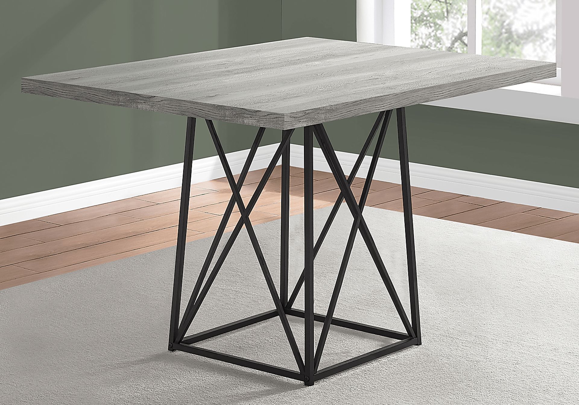 Addine Gray Dining Table - Image 4