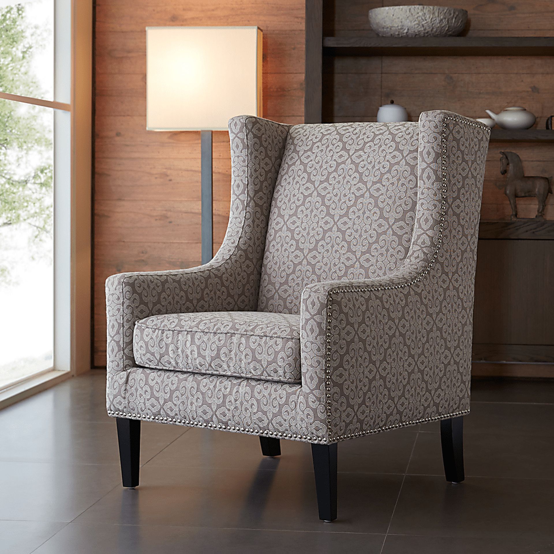 Addington Beige Polyester Fabric Accent Chair Rooms to Go
