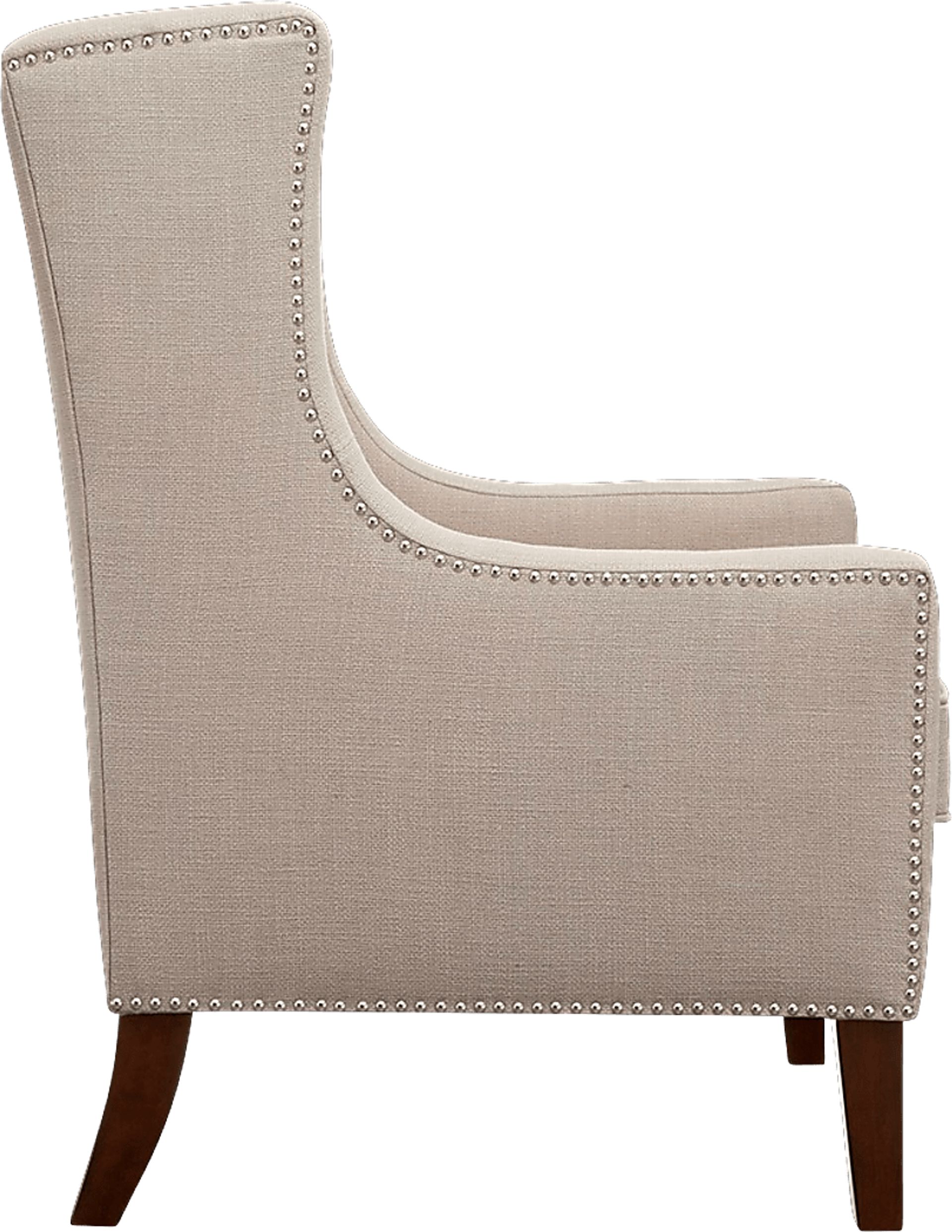 Addington Taupe Accent Chair - Image 3