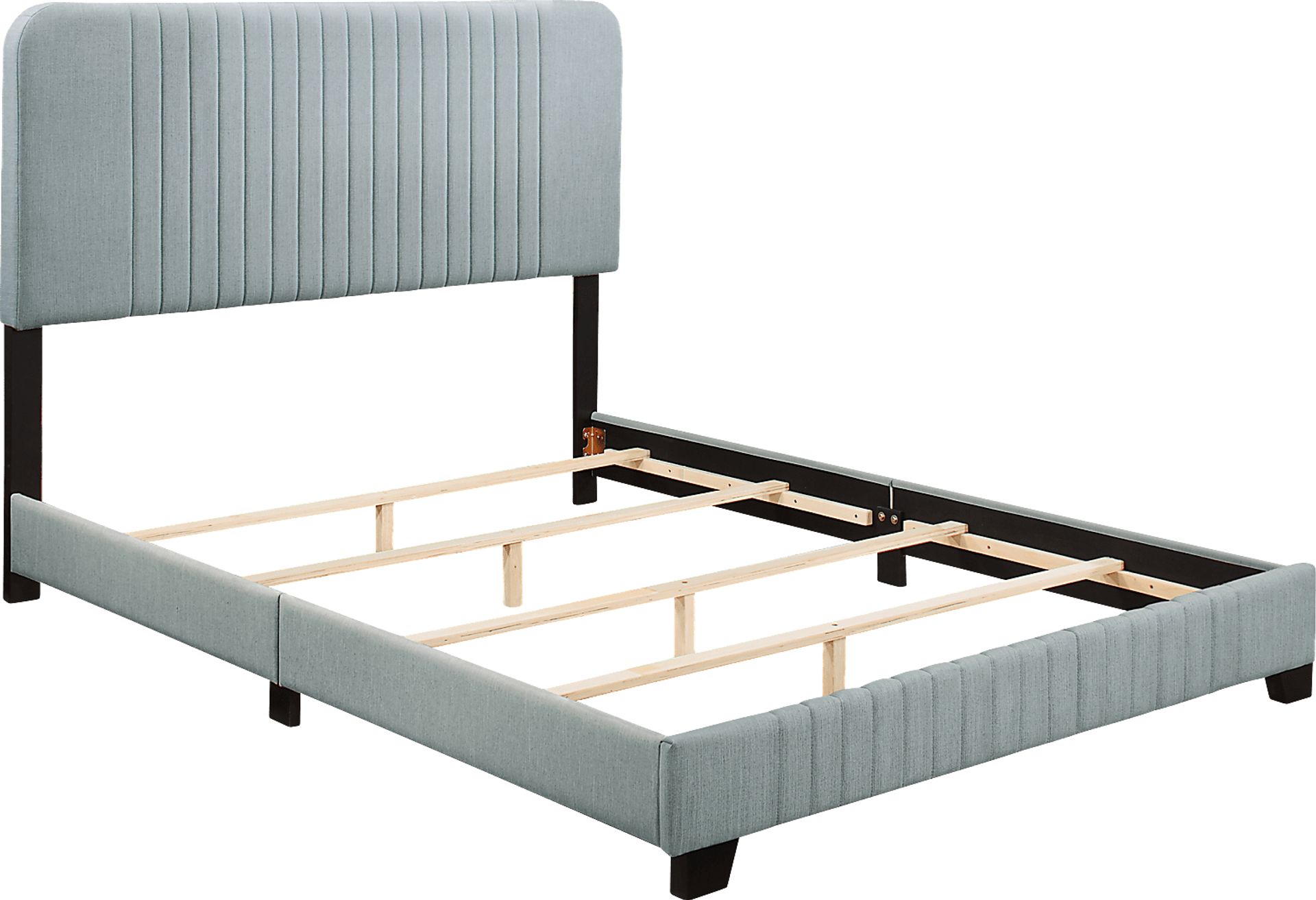 Addison Avenue Blue King Upholstered Bed - Image 3