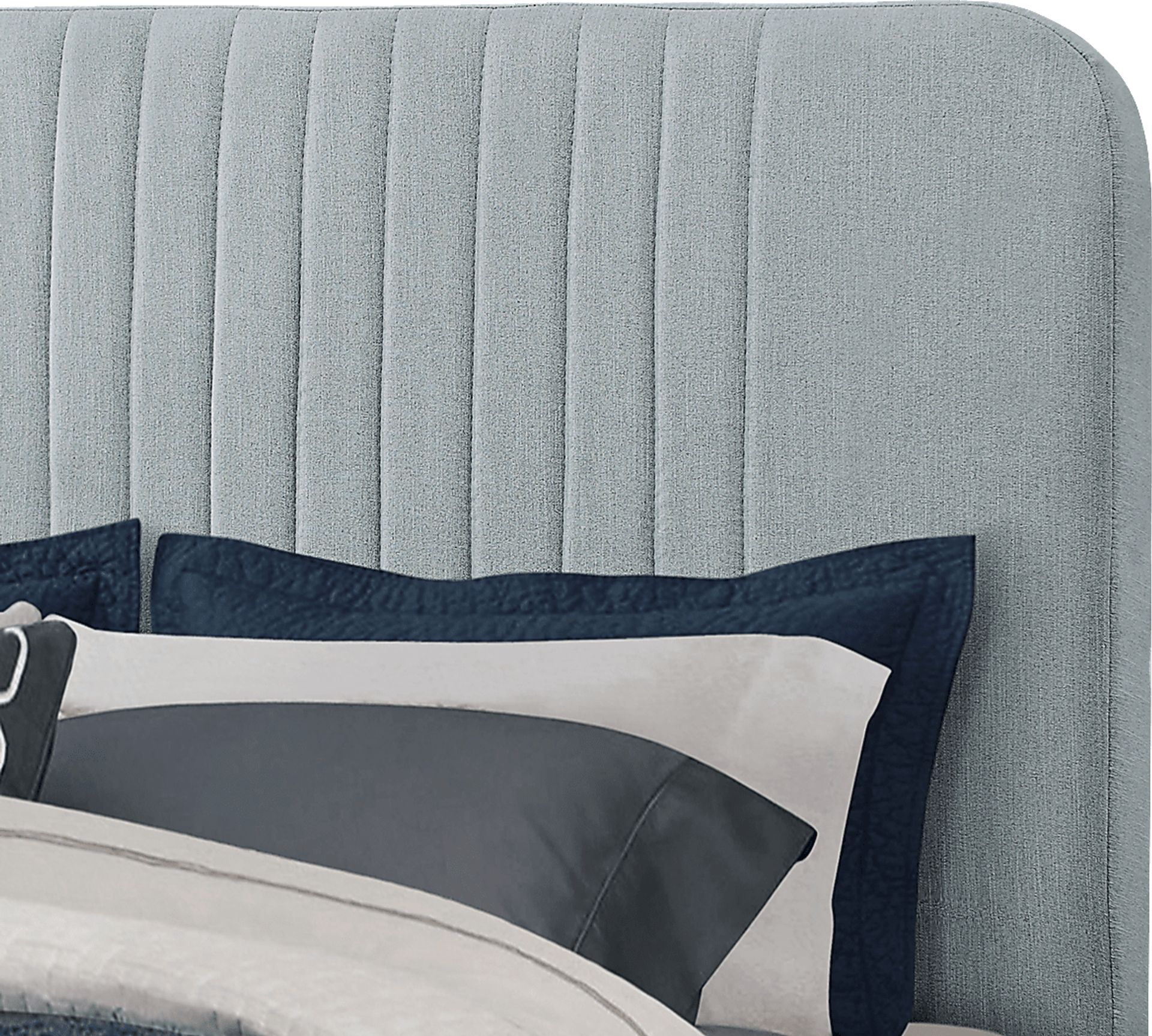 Addison Avenue Blue King Upholstered Bed - Image 5