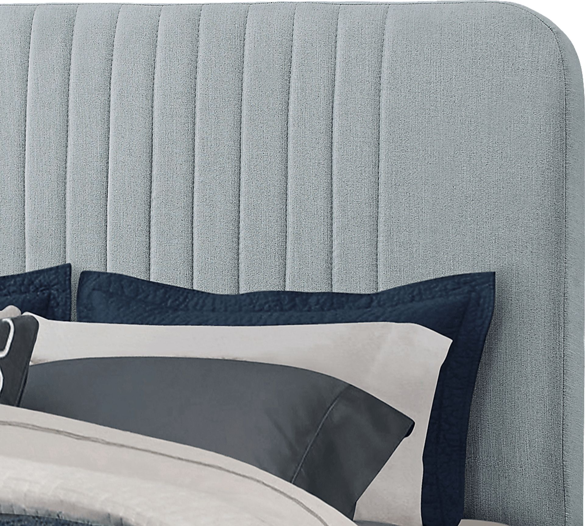 Addison Avenue Blue Queen Upholstered Bed - Image 6