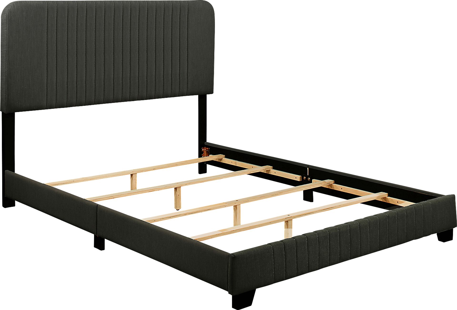 Addison Avenue Gray Queen Upholstered Bed - Image 4