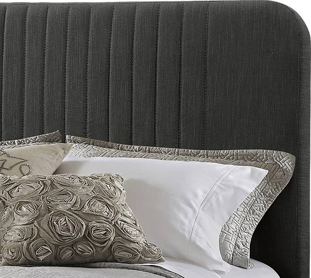 Addison Avenue Gray Queen Upholstered Bed - Thumbnail - Image 6