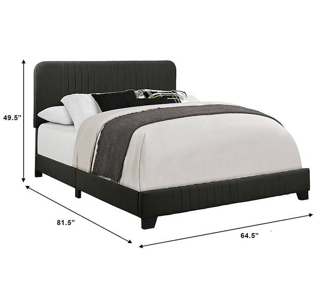 Addison Avenue Gray Queen Upholstered Bed - Thumbnail - Image 9