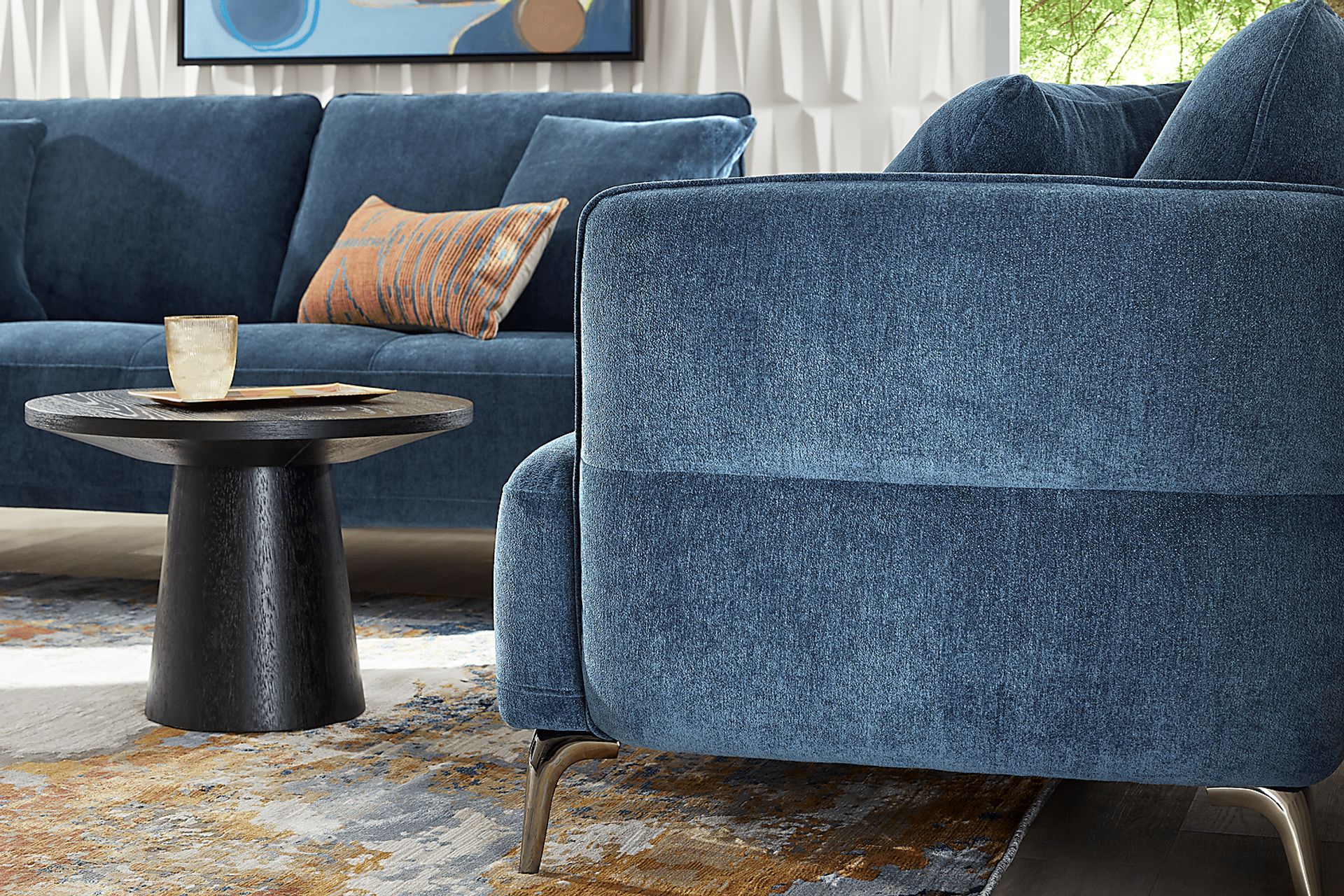 Addison Blue Chair - Image 3