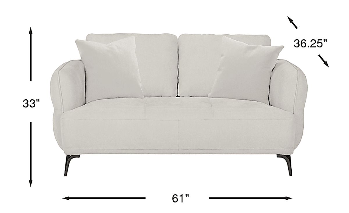 【美品】2WAY CACHE COEUR ALL IN ONE Addison Gray Woven Loveseat | Rooms to Go