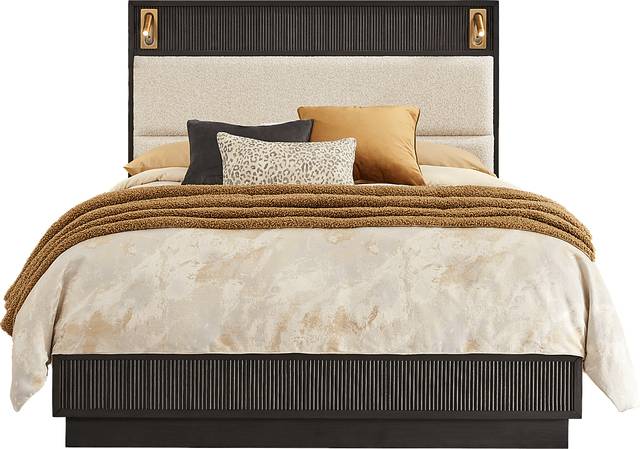 Addison Street 3 Pc Black Queen Bed - Thumbnail - Image 1