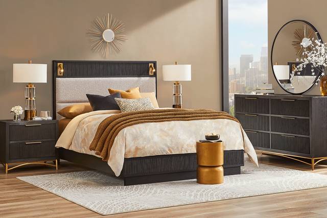 Addison Street 7 Pc Black Queen Bedroom - Thumbnail - Image 1
