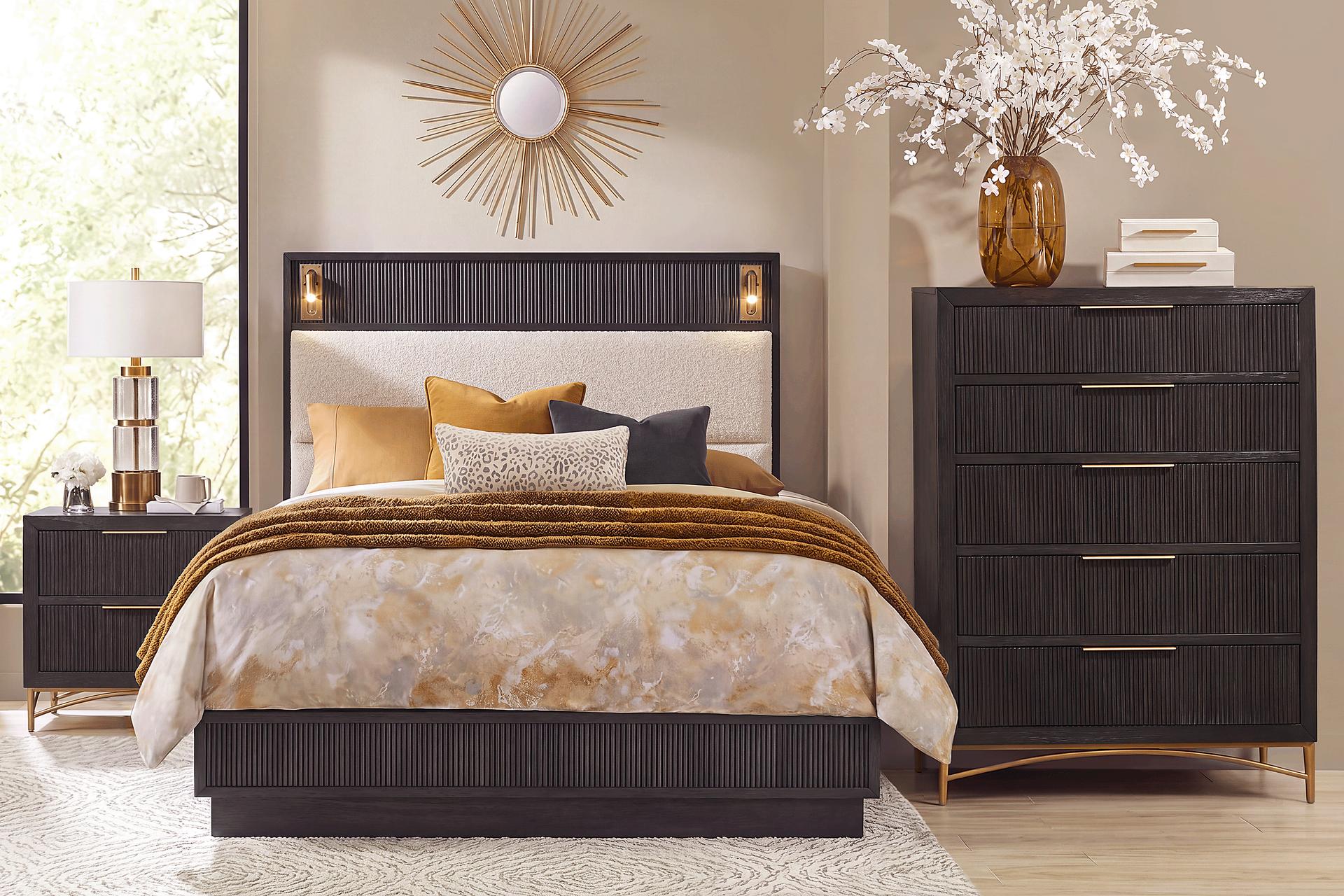 Addison Street Black 5 Pc Queen Bedroom