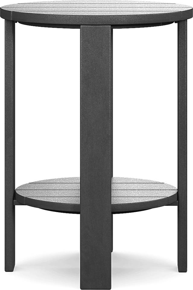Addy Black Outdoor Balcony Side Table - Thumbnail - Image 2