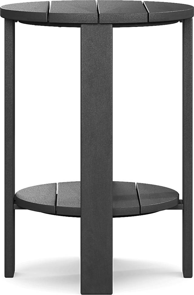 Addy Black Outdoor Balcony Side Table - Thumbnail - Image 3
