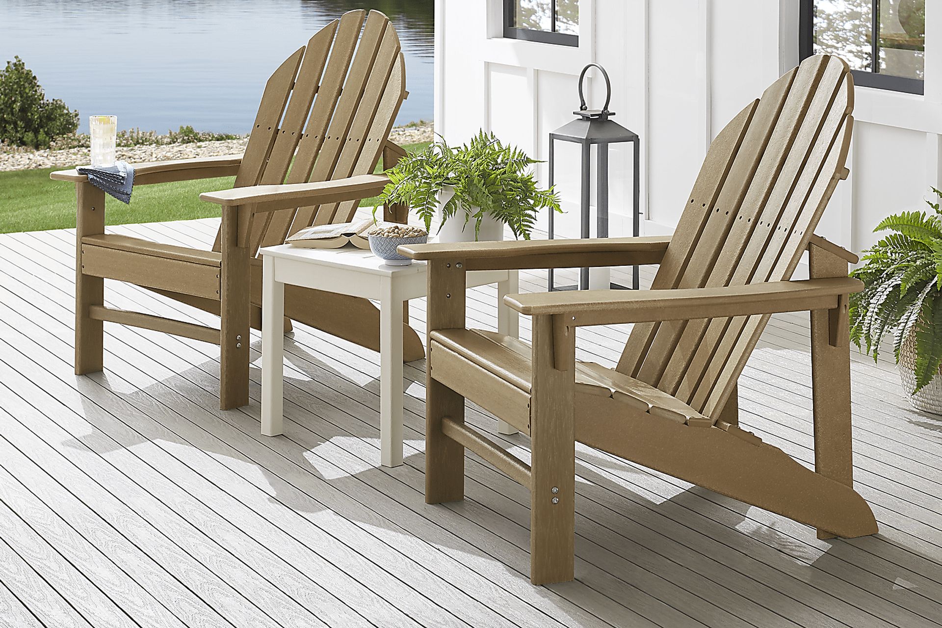 Addy Brown Outdoor Adirondack Chair, Set of 2 - Image 2
