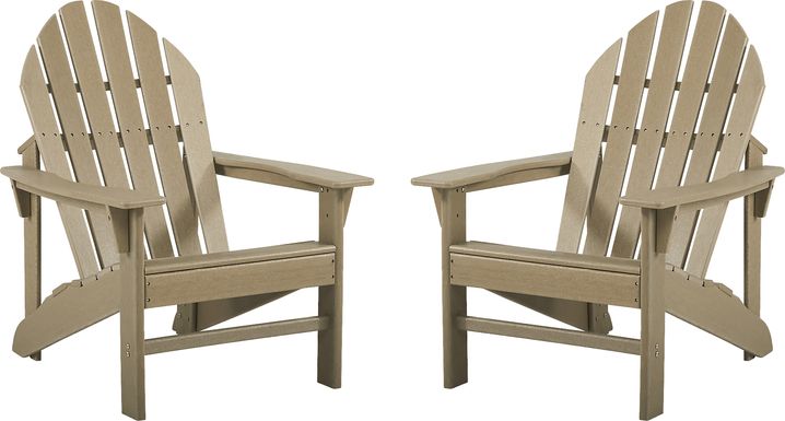 Addy Brown Outdoor Adirondack Chair, Set of 2