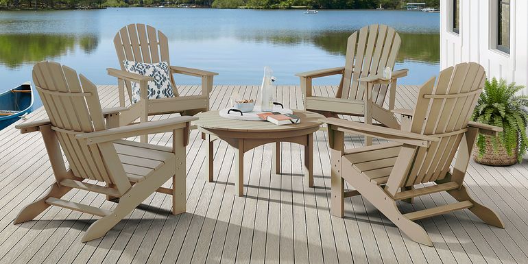Addy Brown Outdoor Adirondack Chair, Set of 4