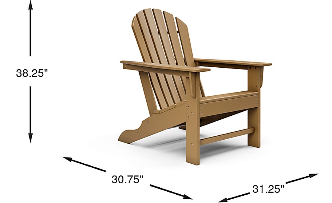 Addy Brown Outdoor Adirondack Chair