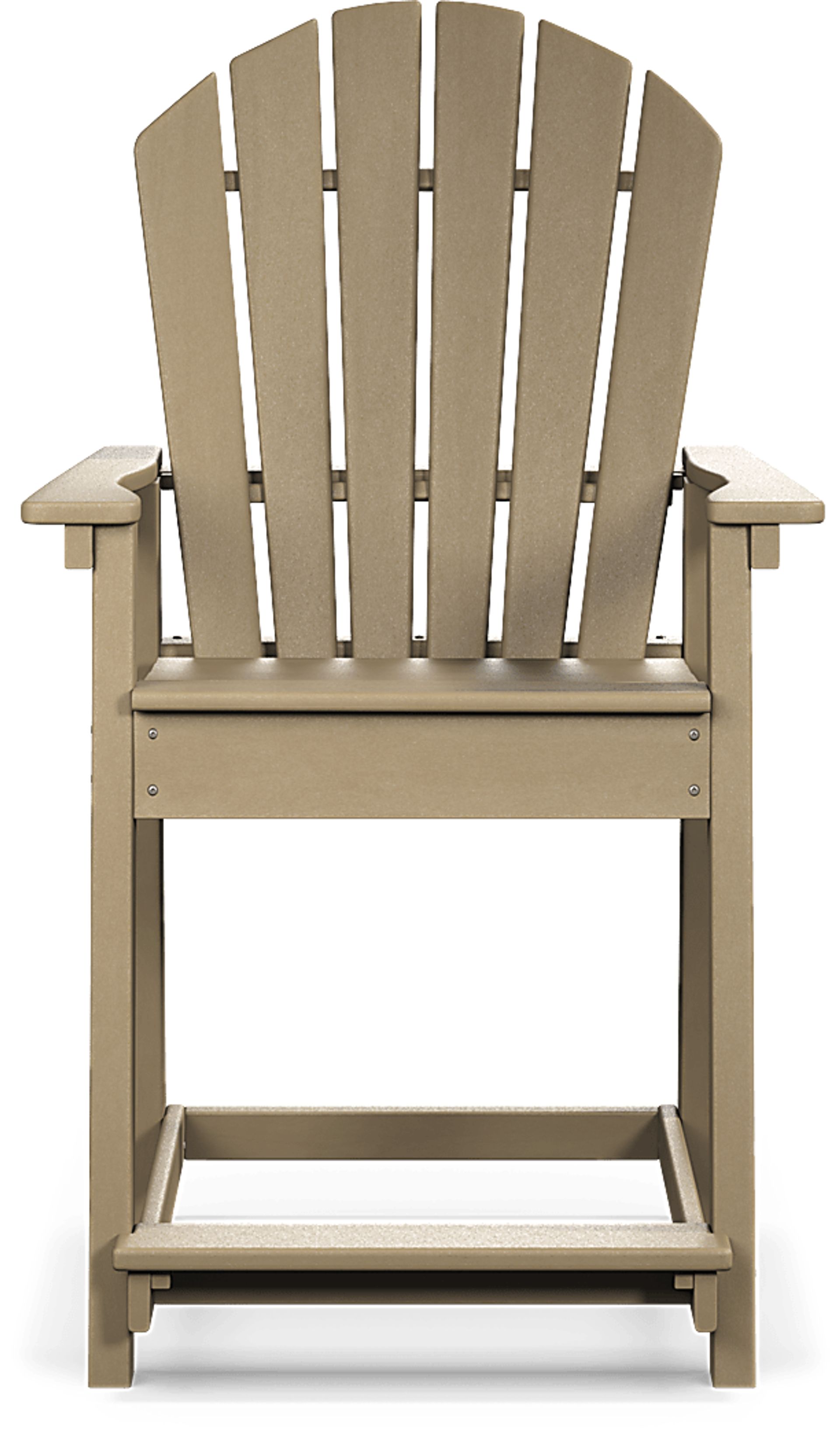 Addy Brown Outdoor Balcony Adirondack Stool - Image 2