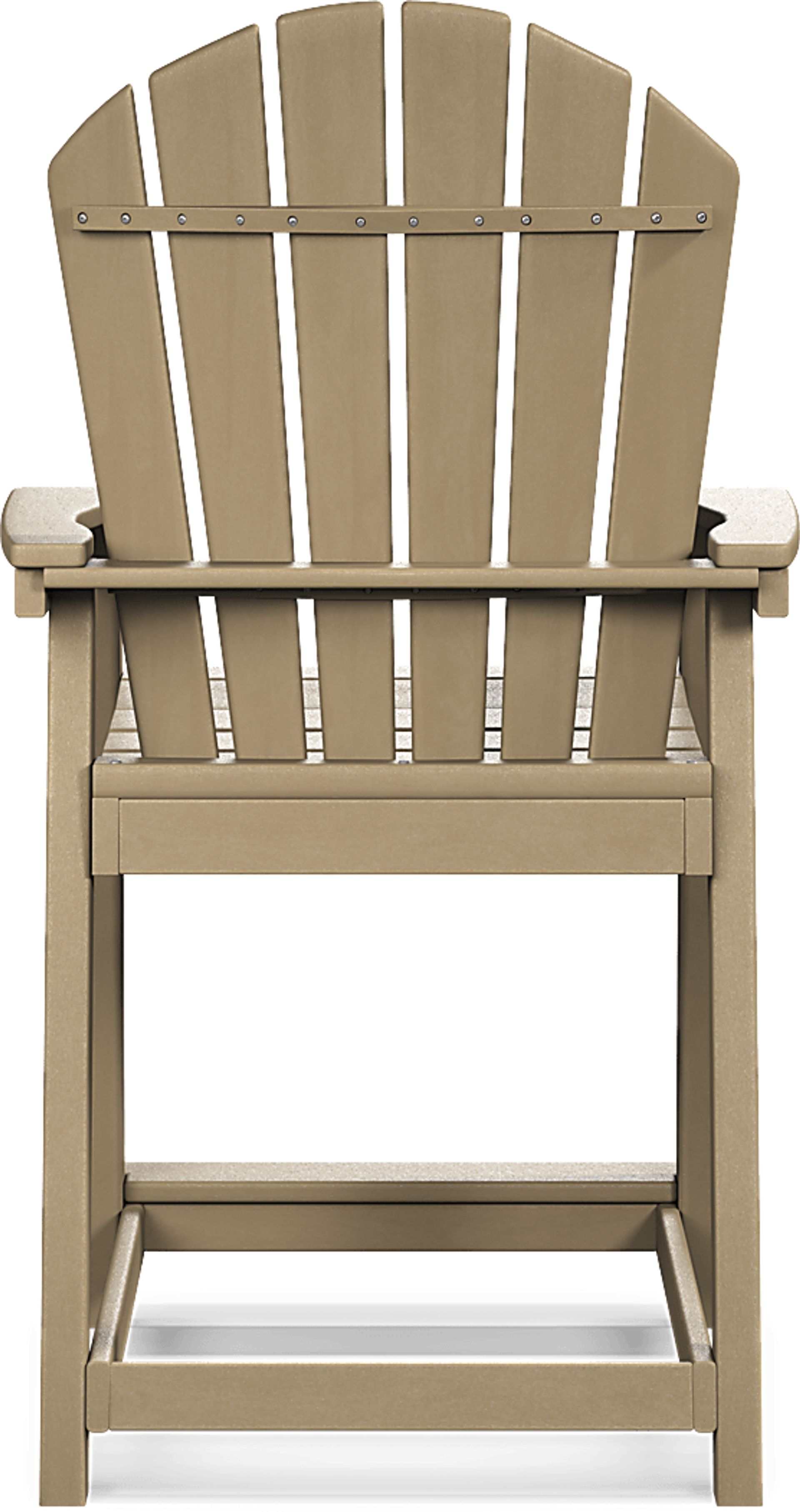 Addy Brown Outdoor Balcony Adirondack Stool - Image 4