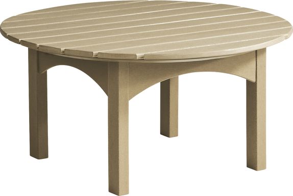 Addy Brown Round Outdoor Cocktail Table