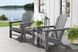 Addy Gray Outdoor Adirondack Chair, Set of 2