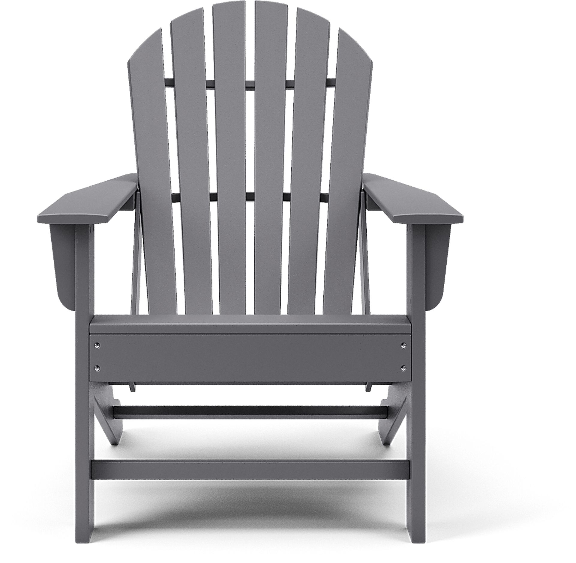 Addy Gray Outdoor Adirondack Chair - Image 2