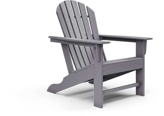 Addy Gray Outdoor Adirondack Chair
