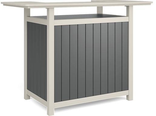 Addy Gray Outdoor Bar Table