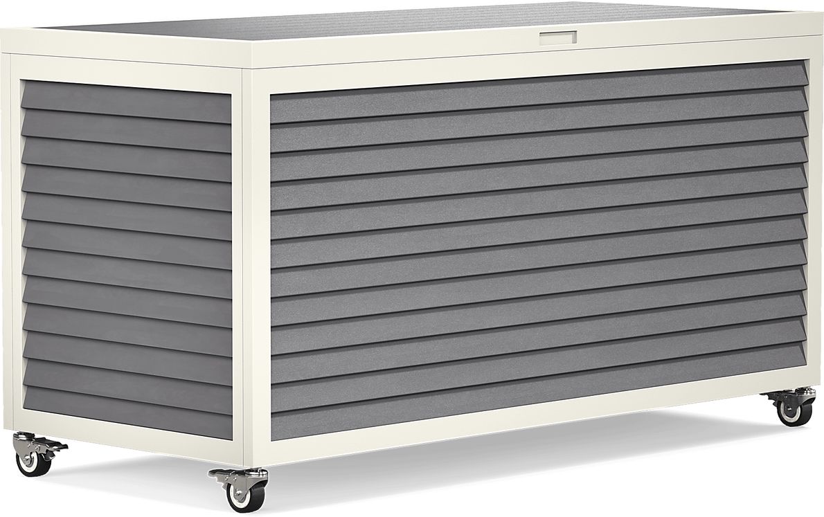 Addy Gray Outdoor Storage Box