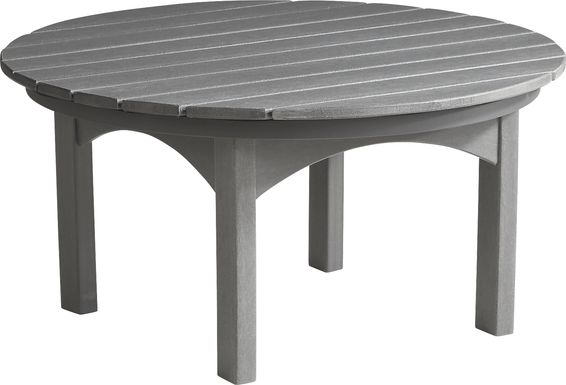 Addy Gray Round Outdoor Cocktail Table