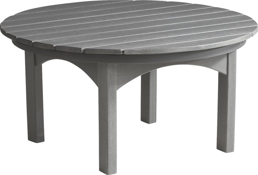 Addy Gray Round Outdoor Cocktail Table
