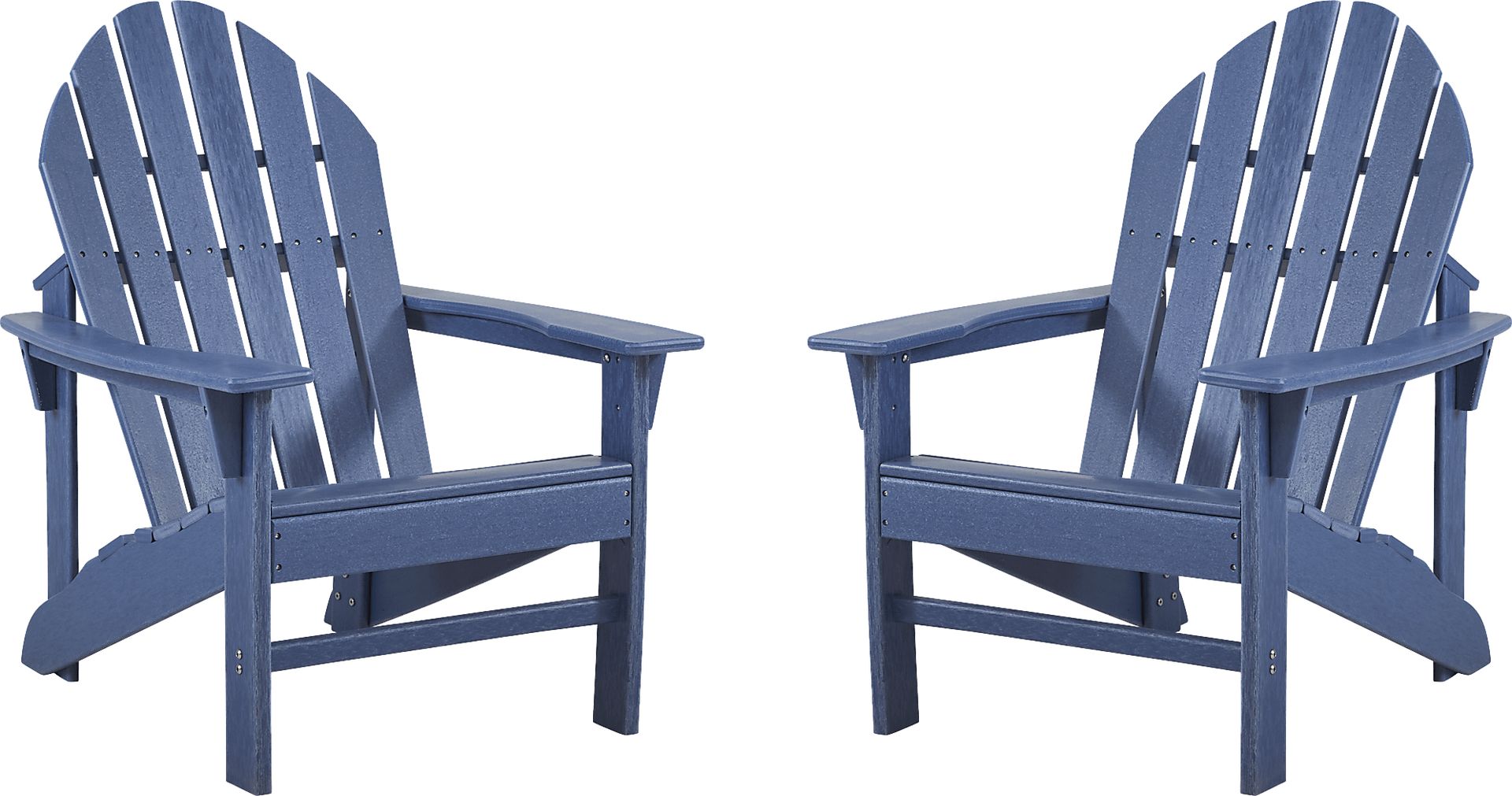 Addy Navy Outdoor Adirondack Chair, Set of 2 - Image 1