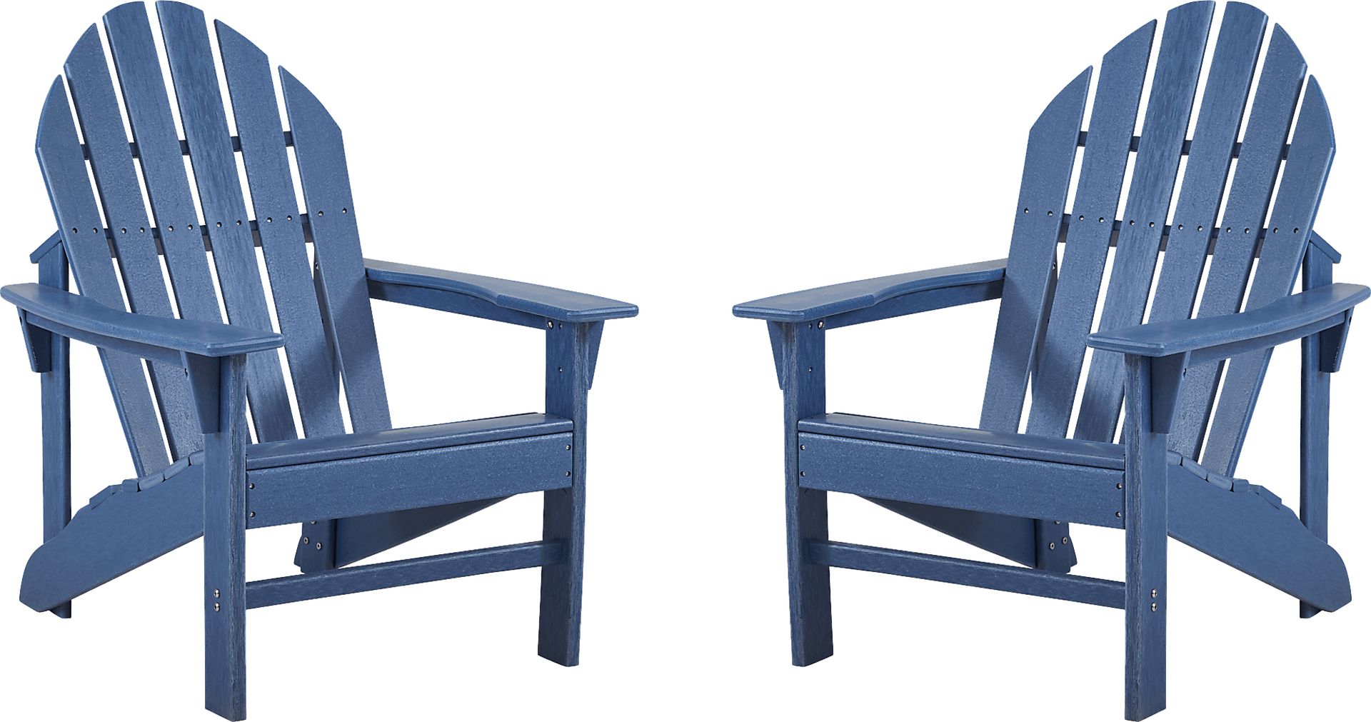 Addy Navy Outdoor Adirondack Chair, Set of 2 - Image 1