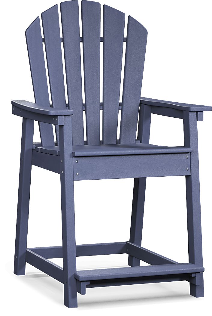 Addy Navy Outdoor Balcony Adirondack Stool