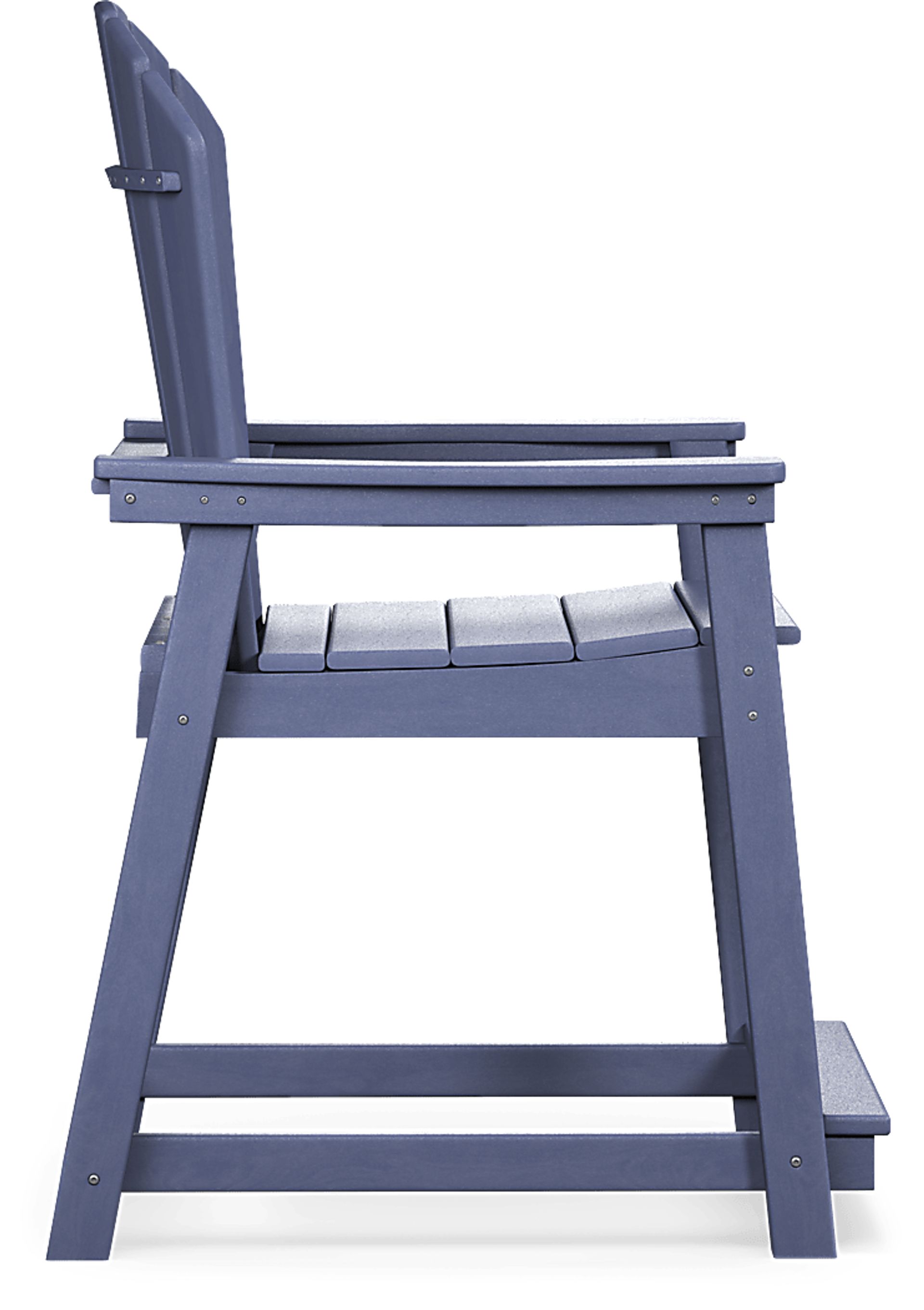 Addy Navy Outdoor Balcony Adirondack Stool - Image 3