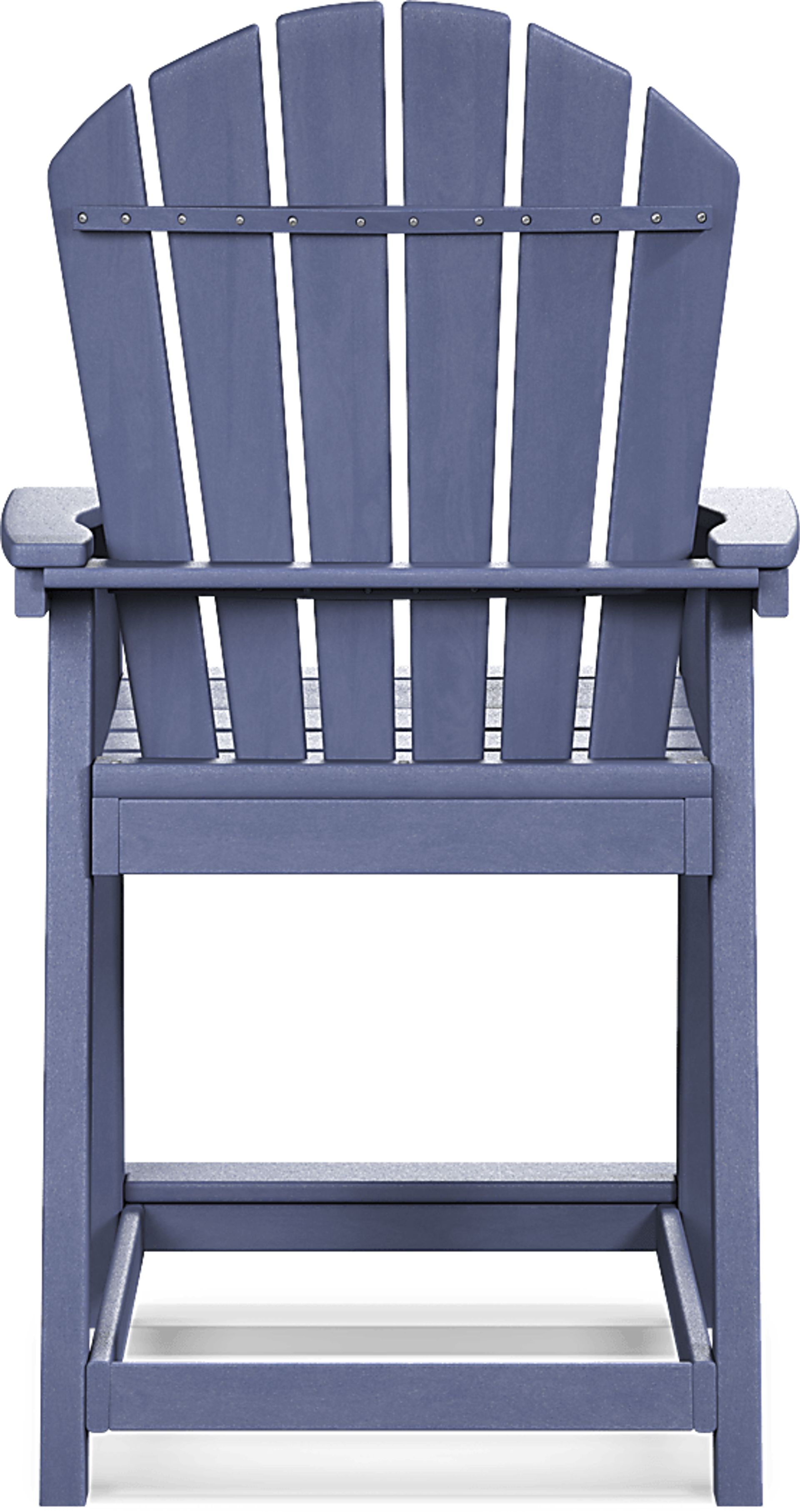 Addy Navy Outdoor Balcony Adirondack Stool - Image 4