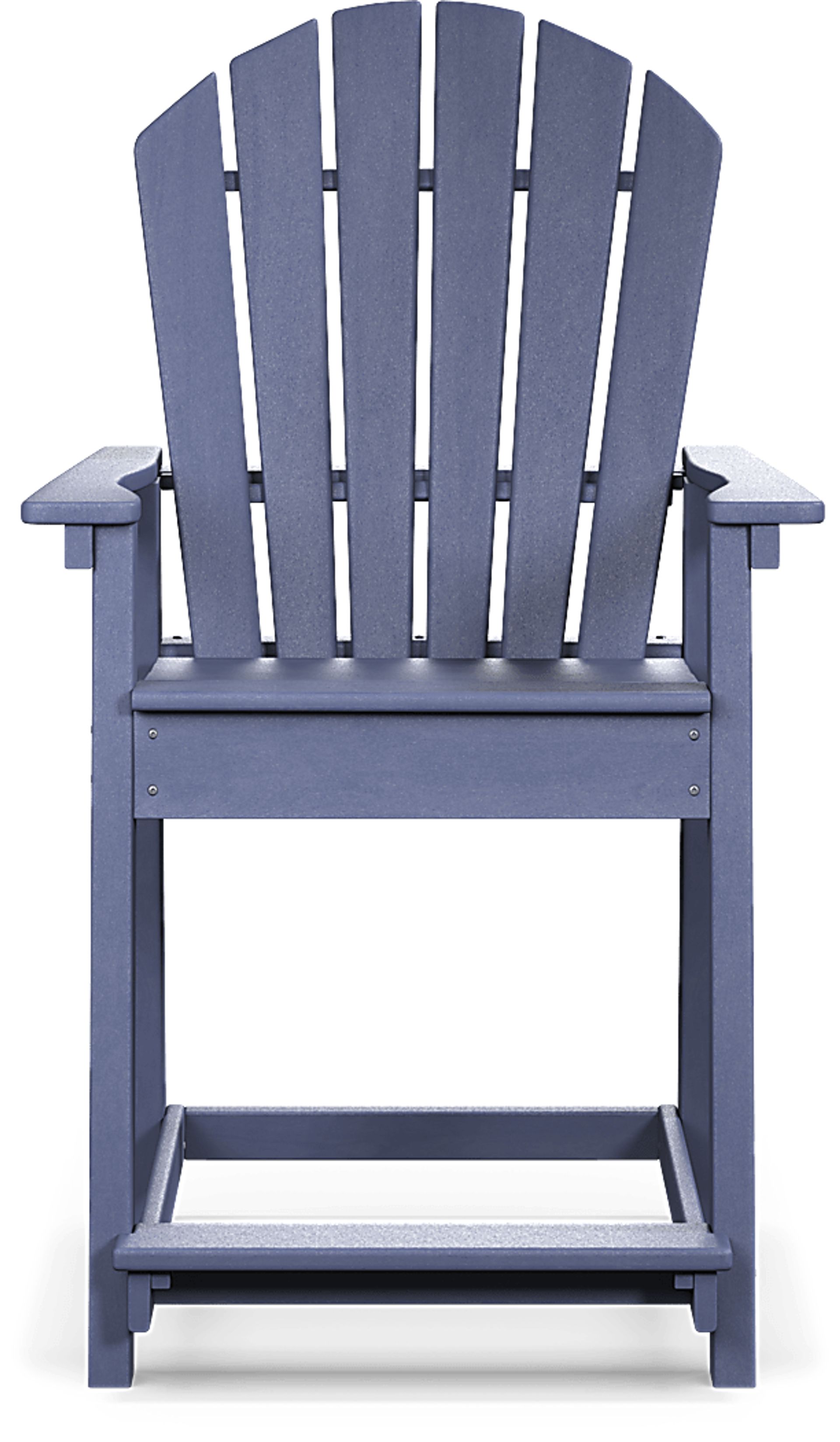 Addy Navy Outdoor Balcony Adirondack Stool - Image 2