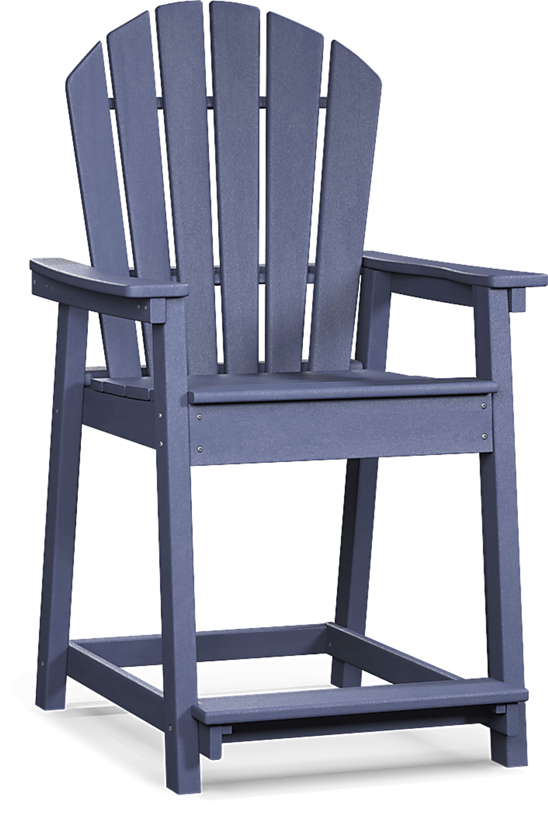 Addy Navy Outdoor Balcony Adirondack Stool - Image 1