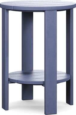 Addy Navy Outdoor Balcony Side Table