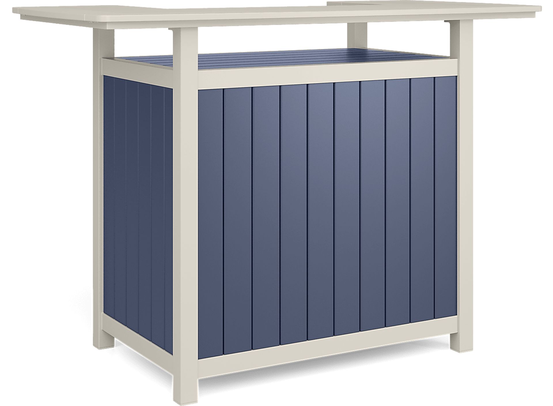 Addy Navy Outdoor Bar Table - Image 1