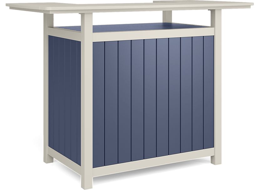 Addy Navy Outdoor Bar Table