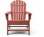 Addy Red Outdoor Adirondack Chair, Set of 2