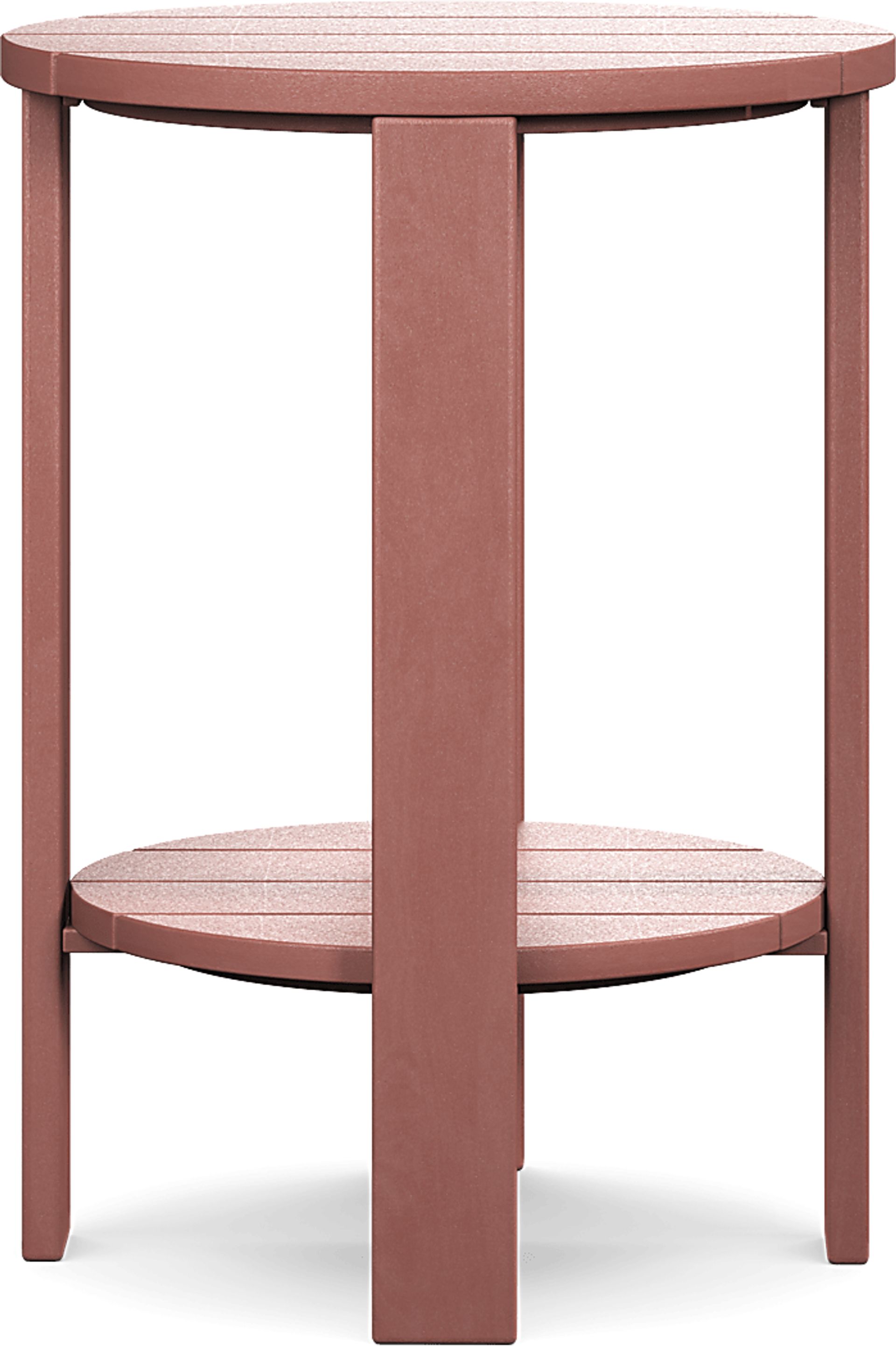 Addy Red Outdoor Balcony Side Table - Image 2