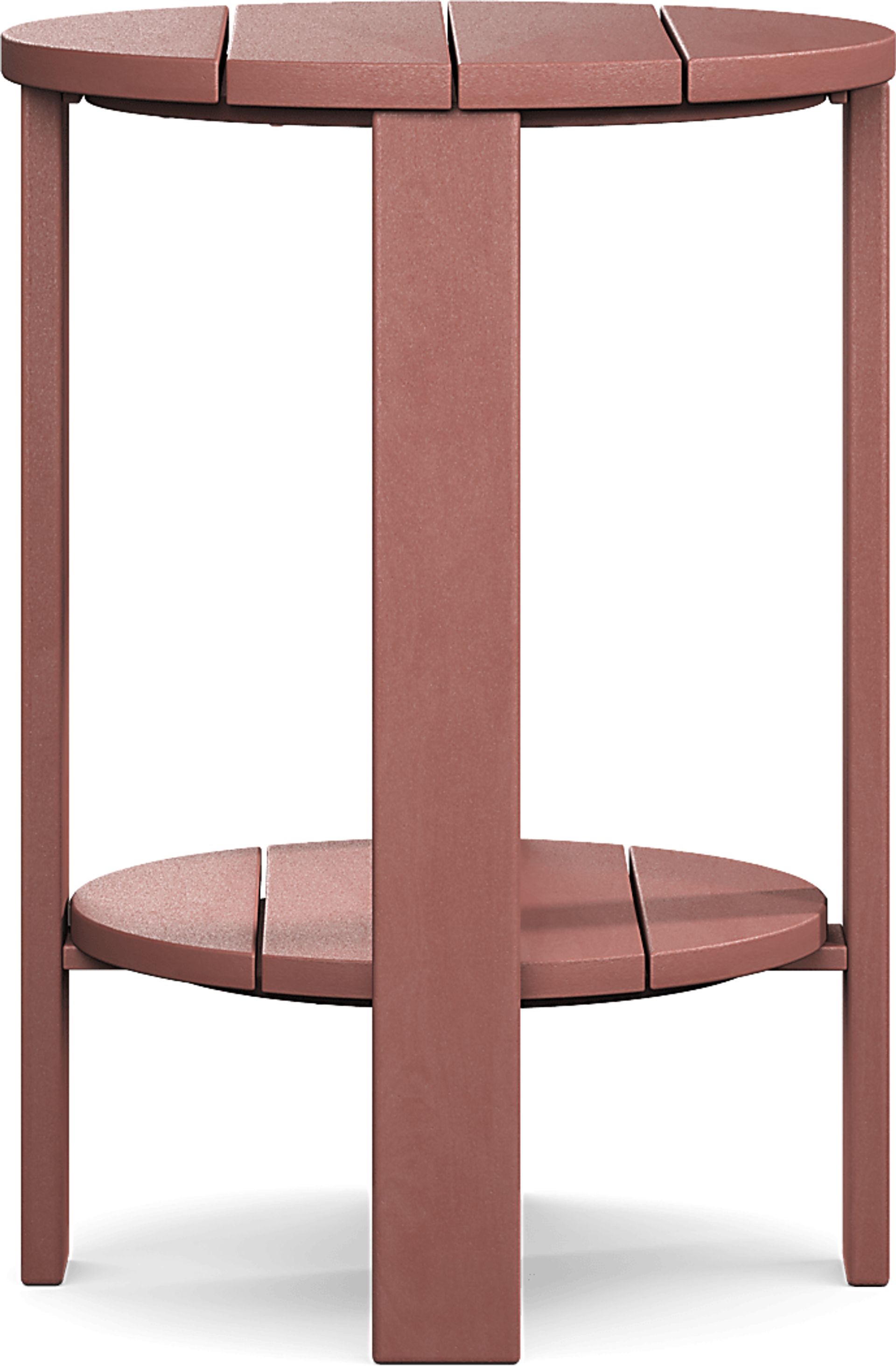 Addy Red Outdoor Balcony Side Table - Image 3