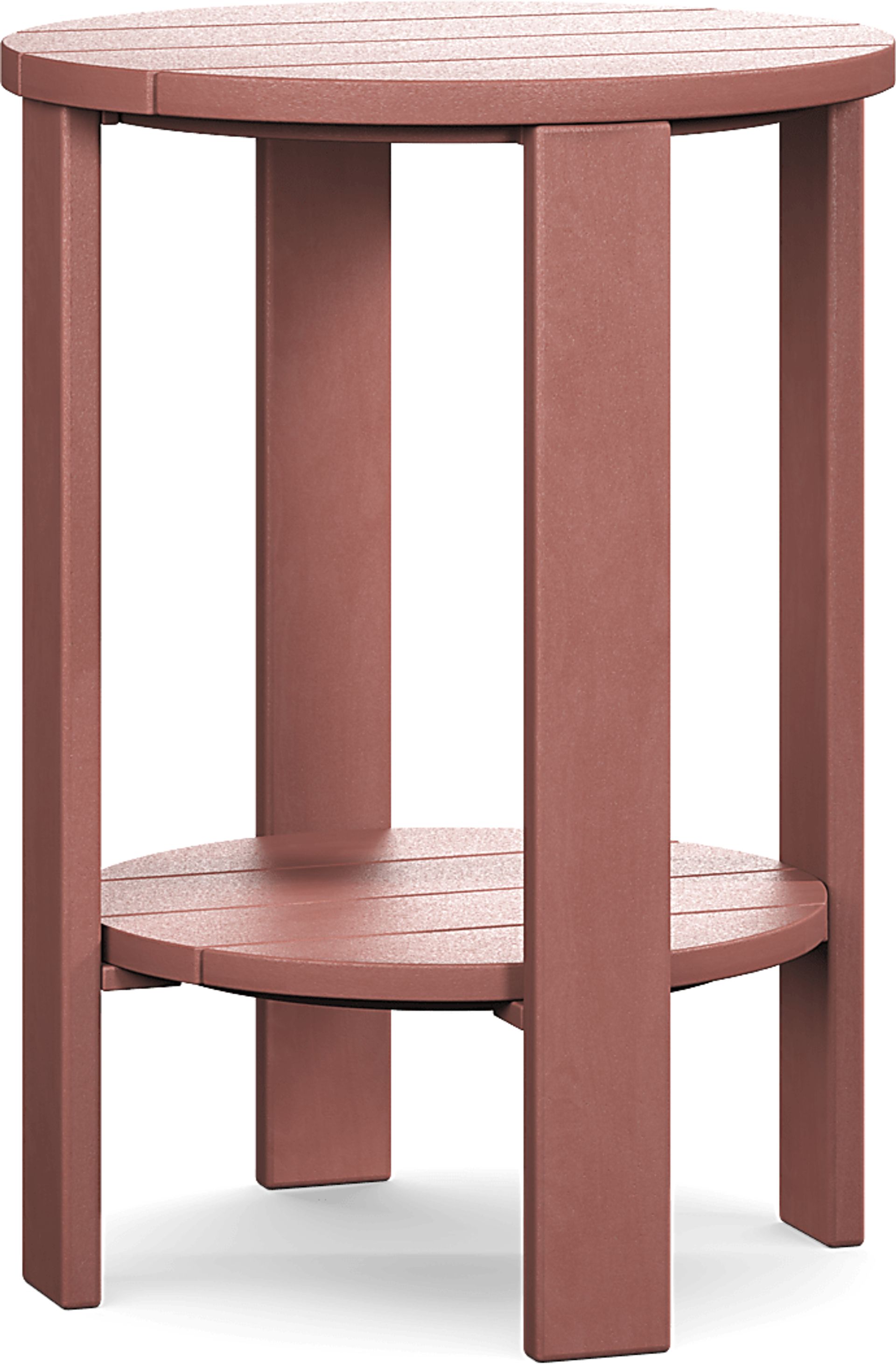 Addy Red Outdoor Balcony Side Table - Image 1