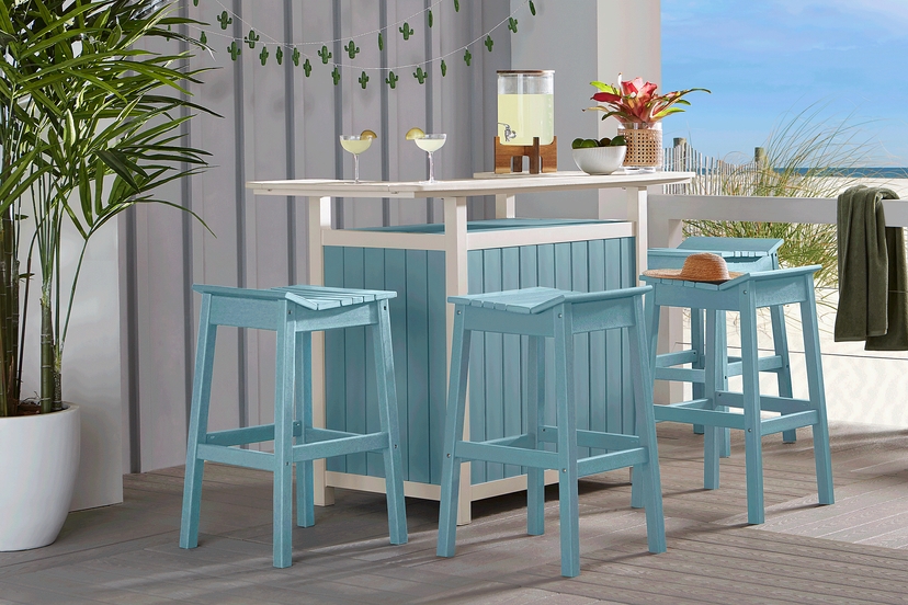 Addy Sky 5 Pc Outdoor Bar Set