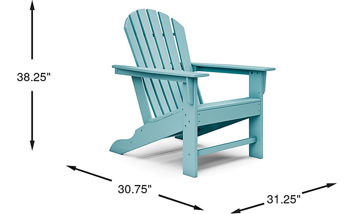 kinchan　Adirondack 折りたたみ式チェア2脚セット Addy 2 Pc Sky Colors Synthetic Fabric Outdoor Set Of Chairs